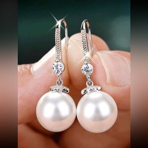 Small faux pearl earrings​​​​​​​​​​